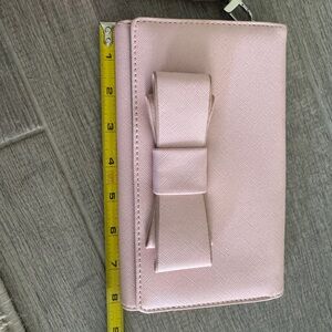 Elegant Pink Bow Clutch